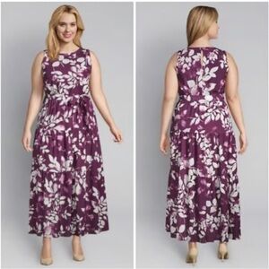 Lane Bryant Floral Tiered Maxi Dress